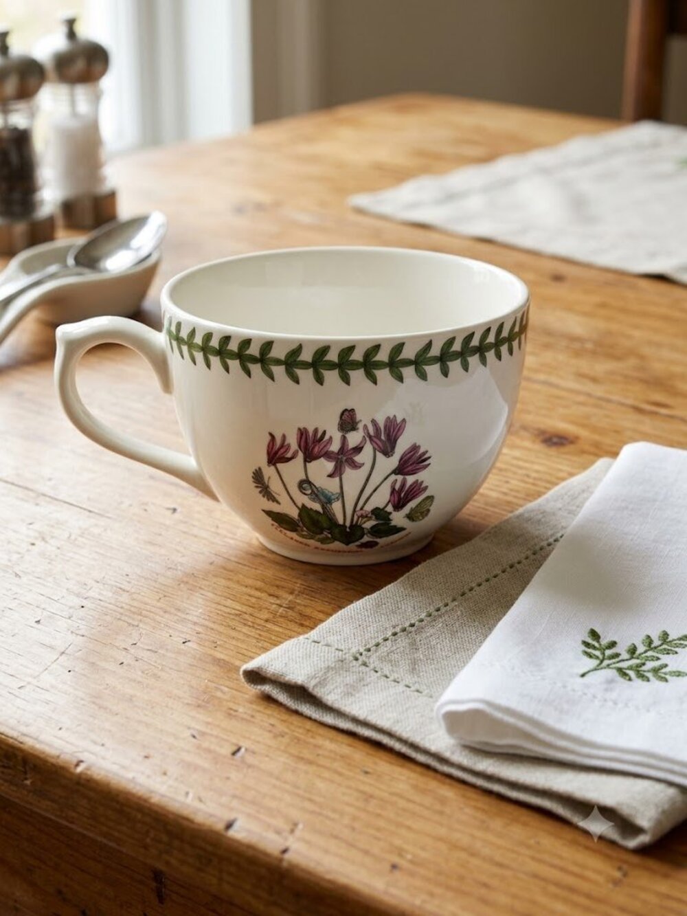 Portmeirion Large Coffee Cup Tea Mug Jumbo Size Botanic Garden